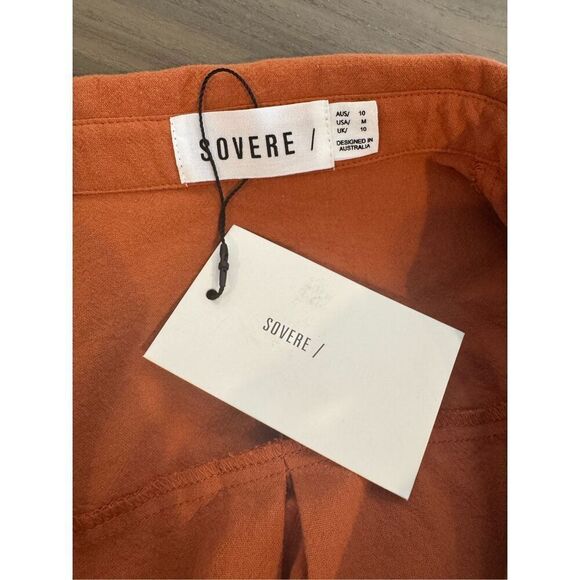 NWT SOVERE Alto Wrap and Tie Shirt Mini Dress - Picture 8 of 8